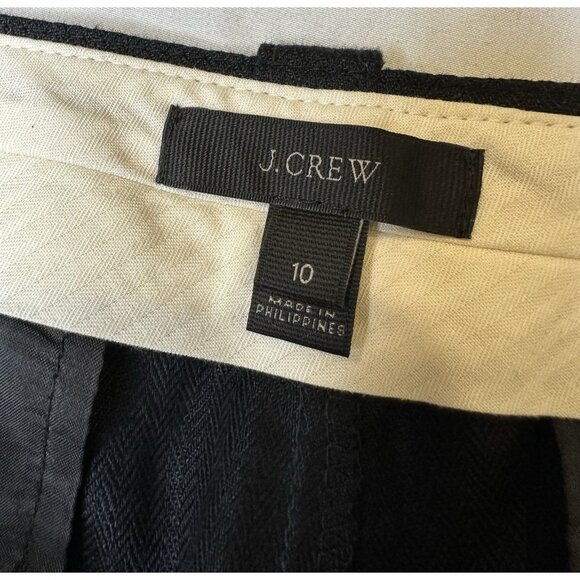 J. Crew Women’s 100% Linen Black Chino Pants 10 M - Picture 3 of 9